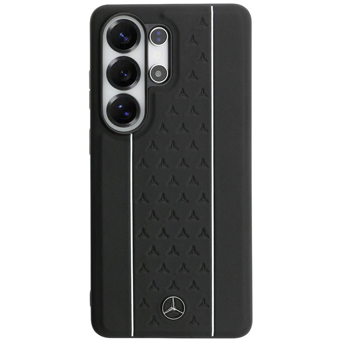 Mercedes Laurel Leaves Vertical Stripes MagSafe Case for Samsung Galaxy S26 Ultra - Black and White