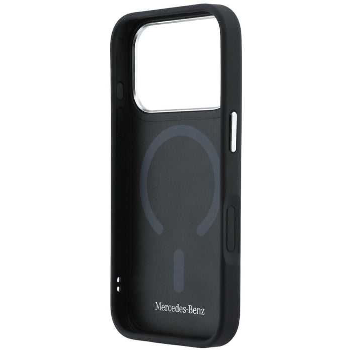 Mercedes Leather 3D MagSafe Case for iPhone 17 Pro Max - Navy Blue