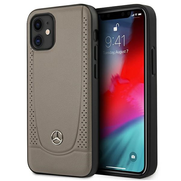 Mercedes Urban Line Case for iPhone 12 mini - Brown