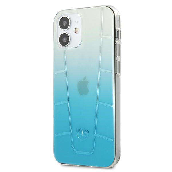 Mercedes Transparent Line Case for iPhone 12 mini - Blue