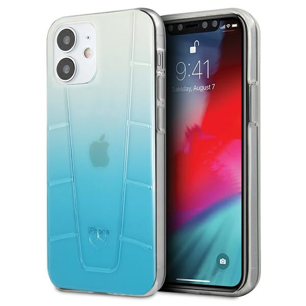 Mercedes Transparent Line Case for iPhone 12 mini - Blue