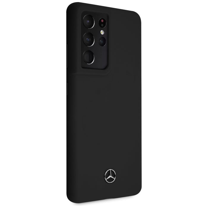 Mercedes Silicone Line Case for Samsung Galaxy S21 Ultra - Black