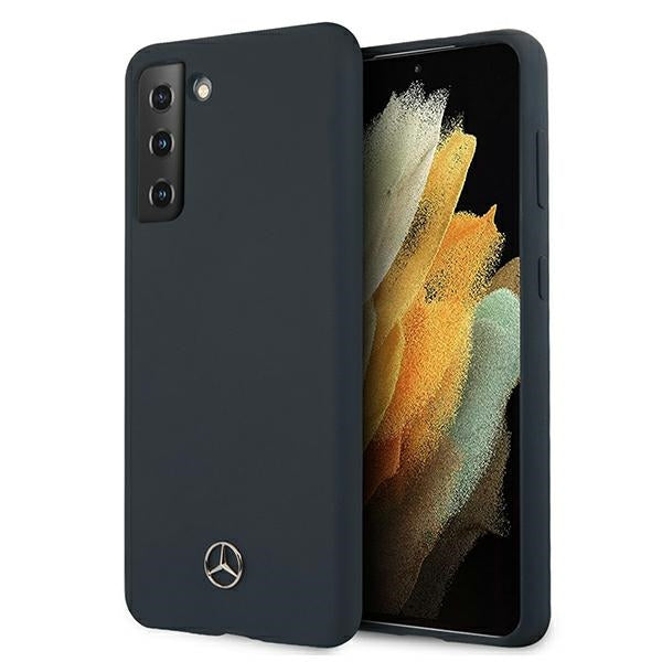 Mercedes Silicone Line Case for Samsung Galaxy S21+ - Blue
