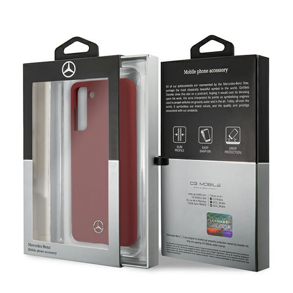 Mercedes Silicone Line Case for Samsung Galaxy S21+ - Red