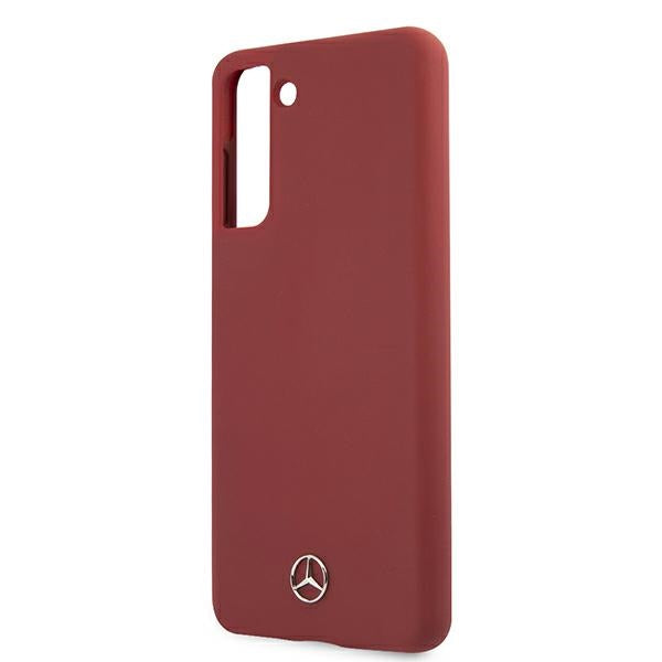 Mercedes Silicone Line Case for Samsung Galaxy S21 - Red
