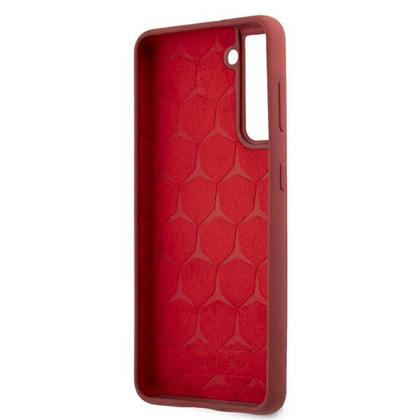 Mercedes Silicone Line Case for Samsung Galaxy S21 - Red