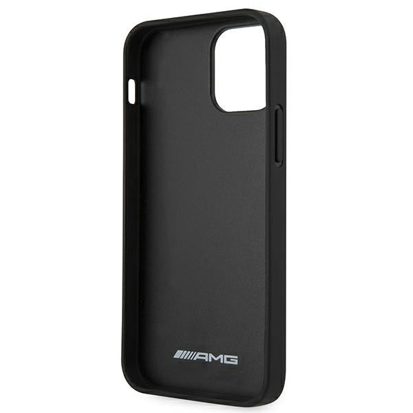 AMG Leather Hot Stamped Case for iPhone 12 Pro Max - Black