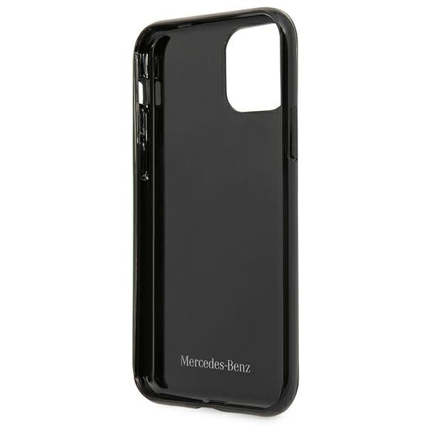 Mercedes Silver Stars Pattern Case for iPhone 11 / Xr - Black