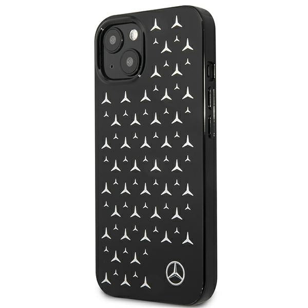 Mercedes Silver Stars Pattern Case for iPhone 13 mini - Black