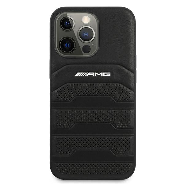 AMG Leather Debossed Lines case for iPhone 13 Pro / iPhone 13 - black