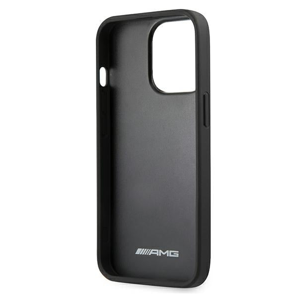 AMG Leather Debossed Lines case for iPhone 13 Pro / iPhone 13 - black