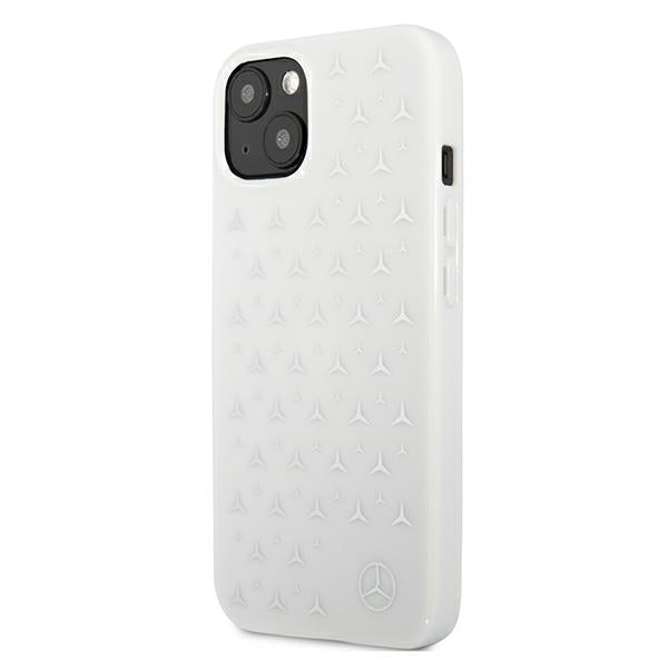 Mercedes Silver Stars Pattern Case for iPhone 13 mini - White
