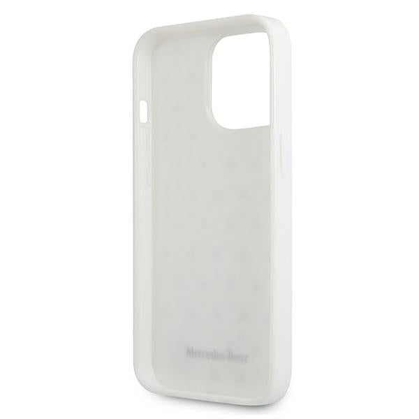 Mercedes Silver Stars Pattern Case for iPhone 13 Pro Max - White