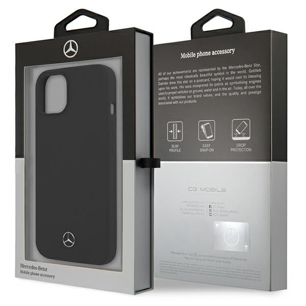 Mercedes Silicone Line Case for iPhone 13 mini - Black