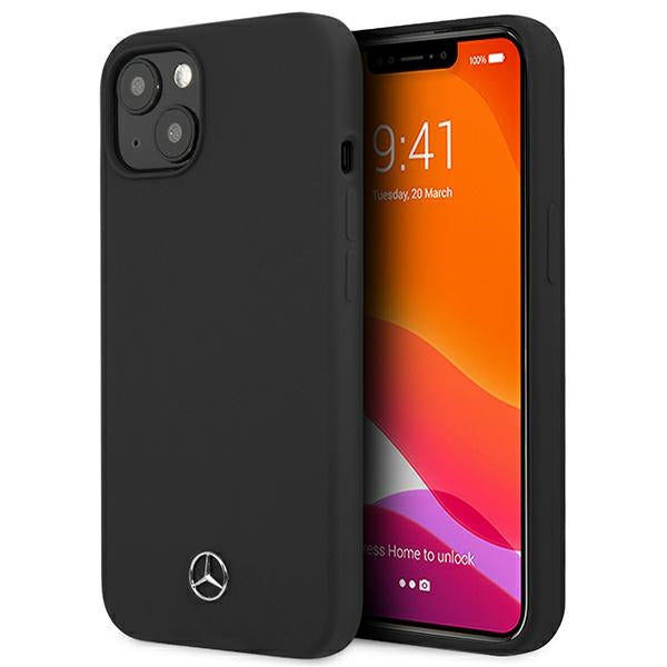 Mercedes Silicone Line Case for iPhone 13 mini - Black