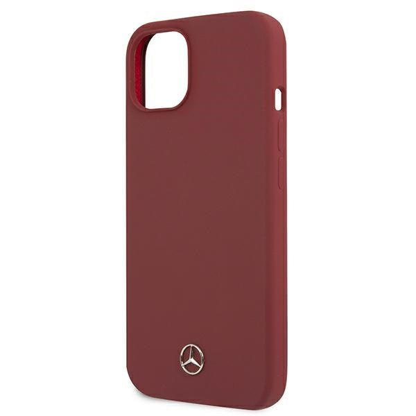 Mercedes Silicone Line Case for iPhone 13 mini - Red