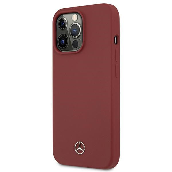 Mercedes Silicone Line Case for iPhone 13 Pro Max - Red