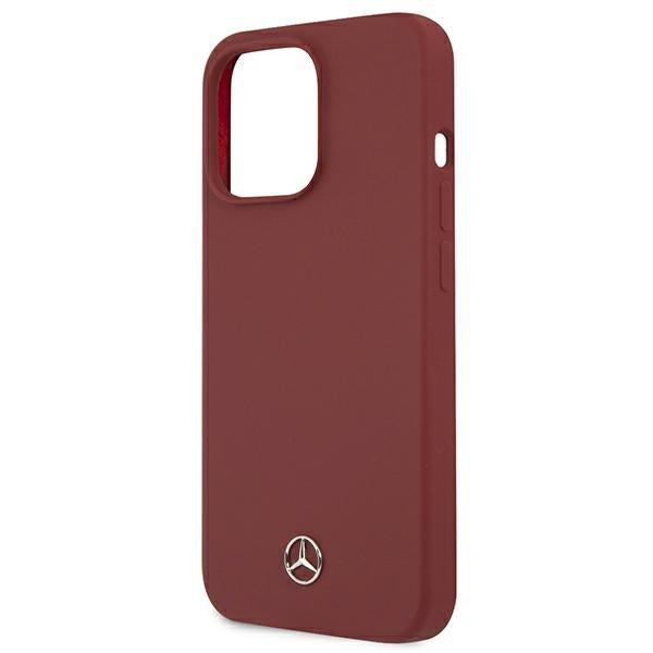 Mercedes Silicone Line Case for iPhone 13 Pro Max - Red