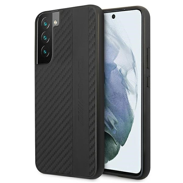 AMG Carbon Stripe&amp;Embossed Case for Samsung Galaxy S22+ - Black