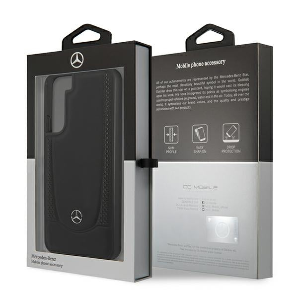 Mercedes Leather Urban Line Case for Samsung Galaxy S22+ - Black