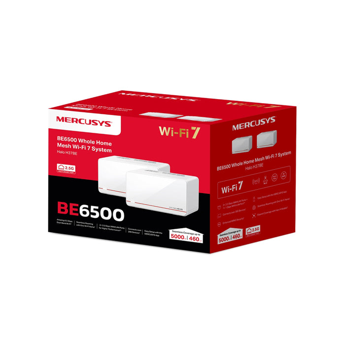 MESH SYSTEM MERCUSYS Halo H37BE 2-pack Dual-band, WI-FI 7, Gigabit