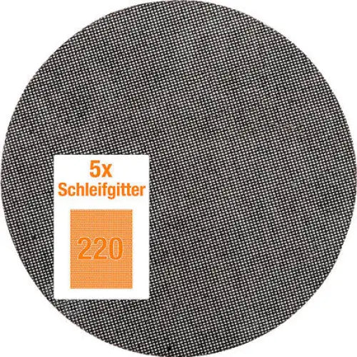 MESH SANDPAPER 5 PCS. KWB P220 - Шкурки за машинно шлайфане<<<Консумативи за електроинструменти<<<Инструменти и