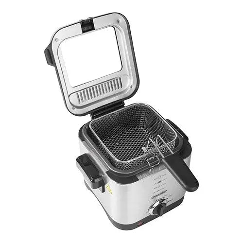 Mesko Home MS 4910 fryer Single 1.5 L Stand-alone 900 W Deep fryer Black Satin steel - FryersAGD-FRY<<<Home Appliance