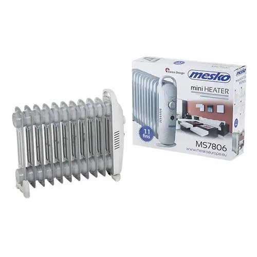 Mesko MS 7806 electric space heater Oil electric space heater Indoor White 1200 W - Oil radiatorsAGD-GRO<<<Home