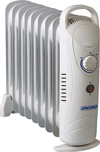 Mesko Home MS7805 Indoor White 1000 W Oil electric space heater