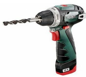 Metabo POWERMAXX BS BASIC 1400 RPM Keyless 800 g Black, Red