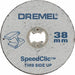 METAL CUTTING DISC 5 PCS DREMEL 38x1.12 - Дискове за ъглошлайфи<<<Консумативи за електроинструменти<<<Инструменти и