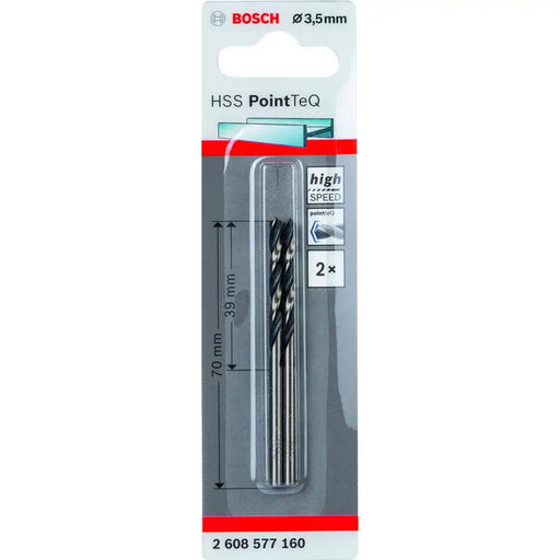 METAL DRILL BOSCH HSS PointTeQ 3.5x39x70 - Свредла<<<Консумативи за електроинструменти<<<Инструменти и