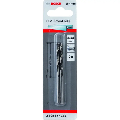 METAL DRILL BOSCH HSS PointTeQ 4x43x75 - Свредла<<<Консумативи за електроинструменти<<<Инструменти и