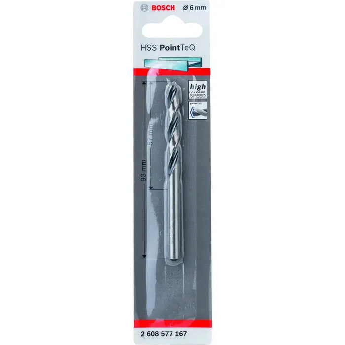 METAL DRILL BOSCH HSS PointTeQ 6x57x93 - Свредла<<<Консумативи за електроинструменти<<<Инструменти и