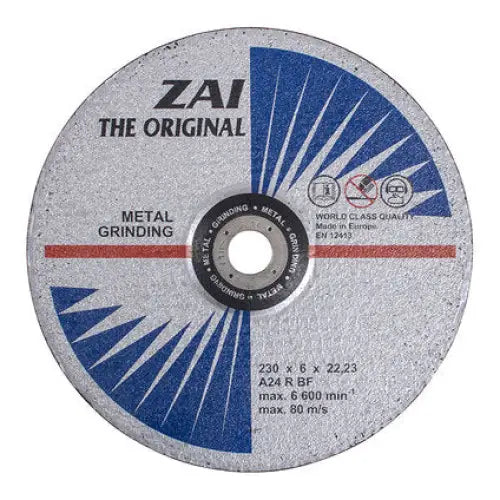 METAL GRINDING DISC ZAI 230x6x22.23 - Дискове за ъглошлайфи<<<Консумативи за електроинструменти<<<Инструменти и