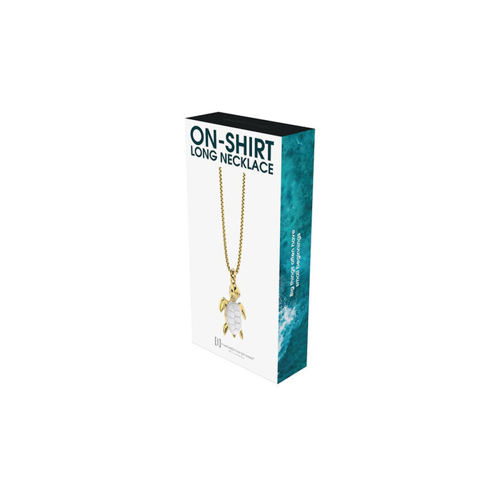 METALMORPHOSE ON-SHIRT SEA TURTLE NECKLACE