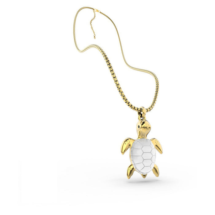 METALMORPHOSE ON-SHIRT SEA TURTLE NECKLACE