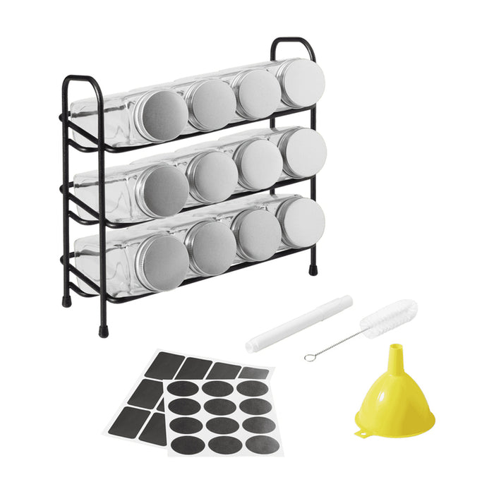 3-LEVEL SHAKE METALTEX CONDIMENT SET