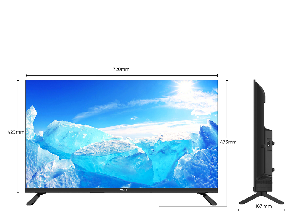 TV METZ 32MTE2000Z, 32"(80 cm), LED TV, HD, Black