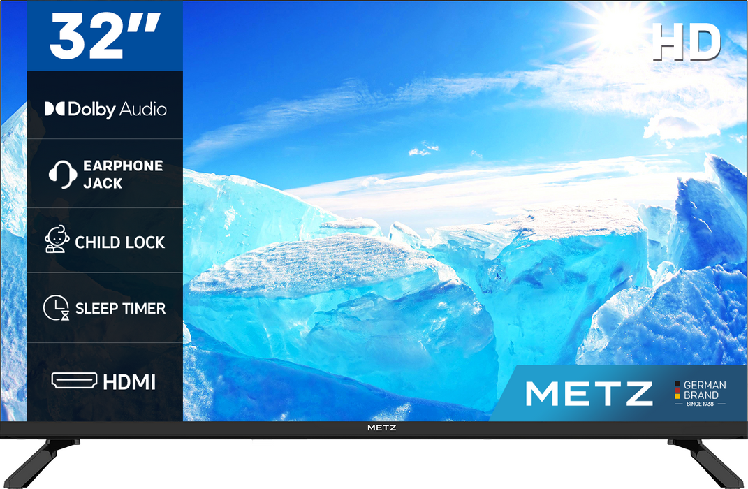 TV METZ 32MTE2000Z, 32"(80 cm), LED TV, HD, Black