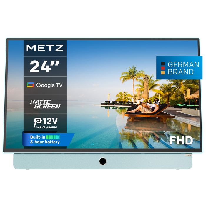 METZ Portable TV 24MPE7000Y 24" LED FHD(1920x1080) GoogleTV, HDR10, blue