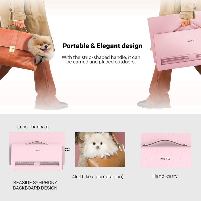METZ Portable TV 24MPE7300Z 24" LED FHD(1920x1080) GoogleTV, HDR10, pink