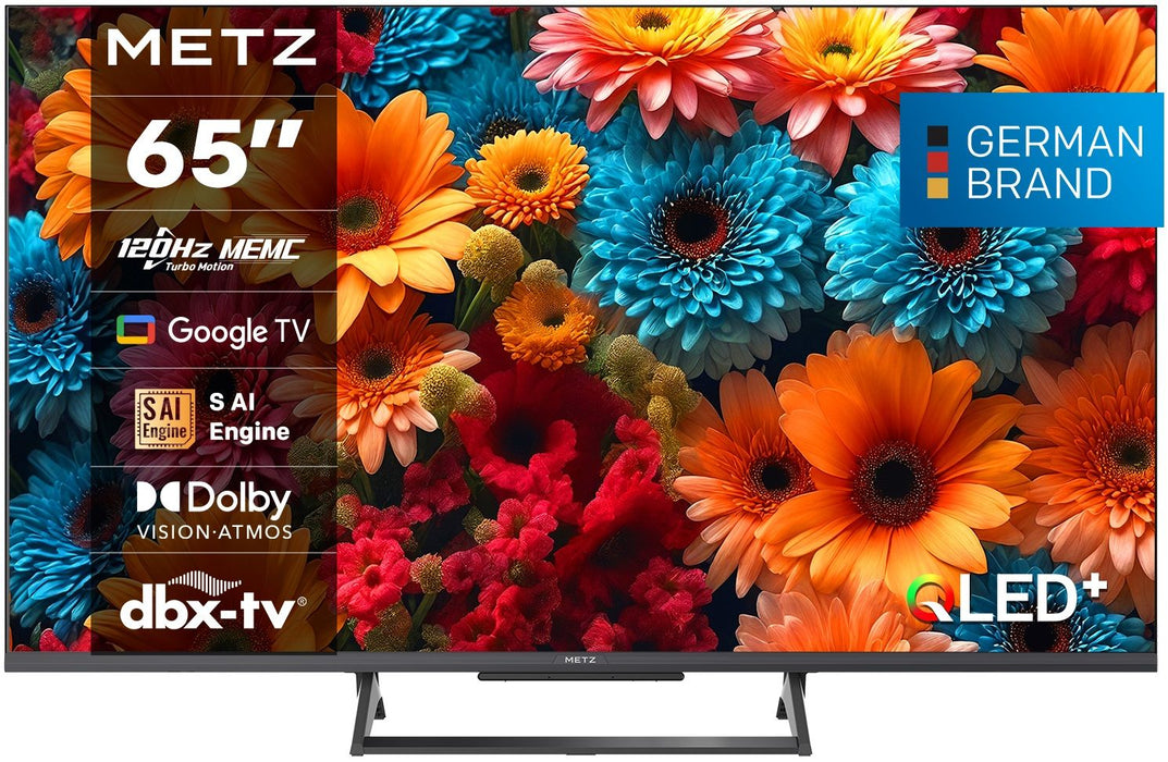 METZ TV 65" 65MQF7500Z, QLED+, 4K, Google TV, 120Hz