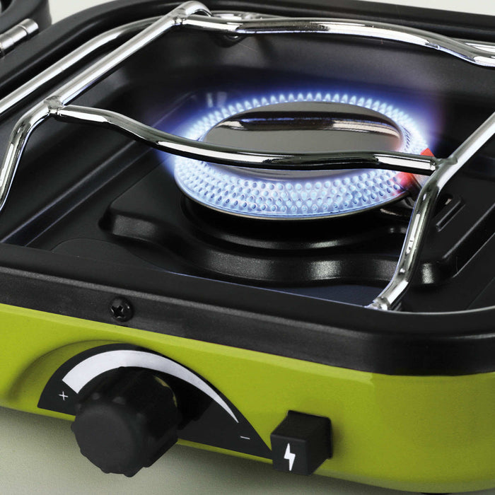 DUAL COMPACT + GRILL double camping stove