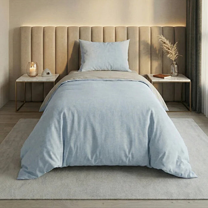 SINGLE BEDROOM SET 3 PIECES MIABELLA HOME POLYCOTTON BLUE