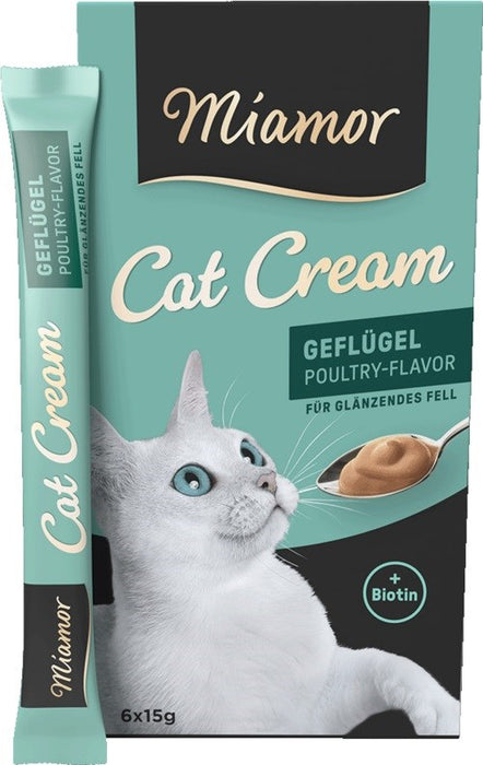 MIAMOR Cat Cream Poultry - cat treats - 6x15g