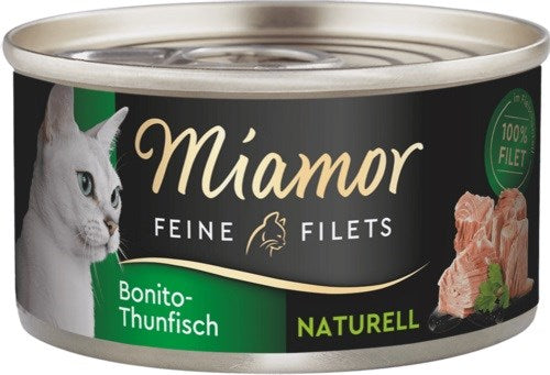 MIAMOR Feine Filets Naturell Bonito tuna - wet cat food - 80g