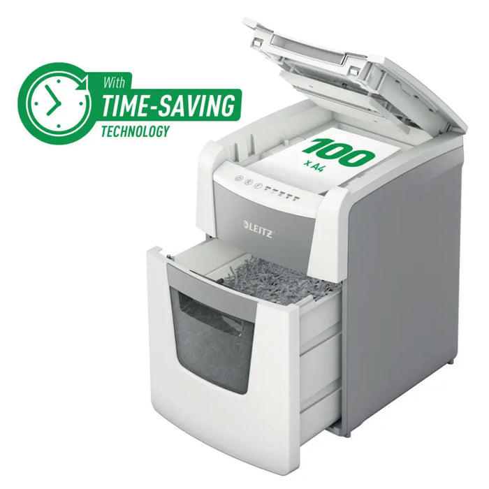 Micro-Cut Paper Shredder Leitz IQ 100 Autofeed - Електроника Периферни и резервни части<<<Компютри|