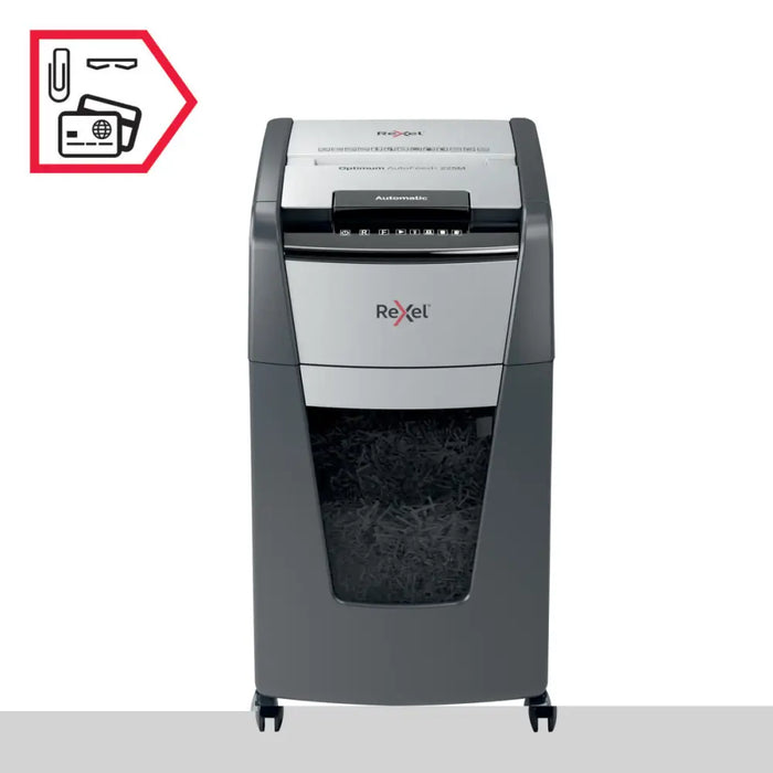Micro-Cut Paper Shredder Rexel AutoFeed+ 225M 60 L - Електроника Периферни и резервни части<<<Компютри|