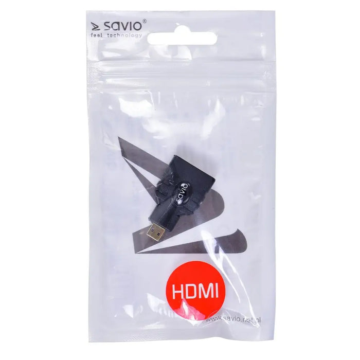 Micro HDMI to HDMI Adapter Savio CL-17 - Адаптери<<<Компютър Кабели и адаптери<<<Компютри|